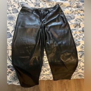 Joie Black Leather Pants